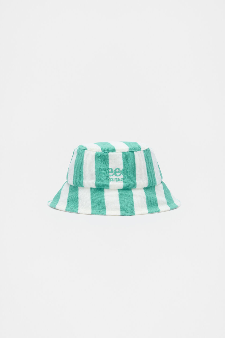 Stripe Logo Hat  Jade Green