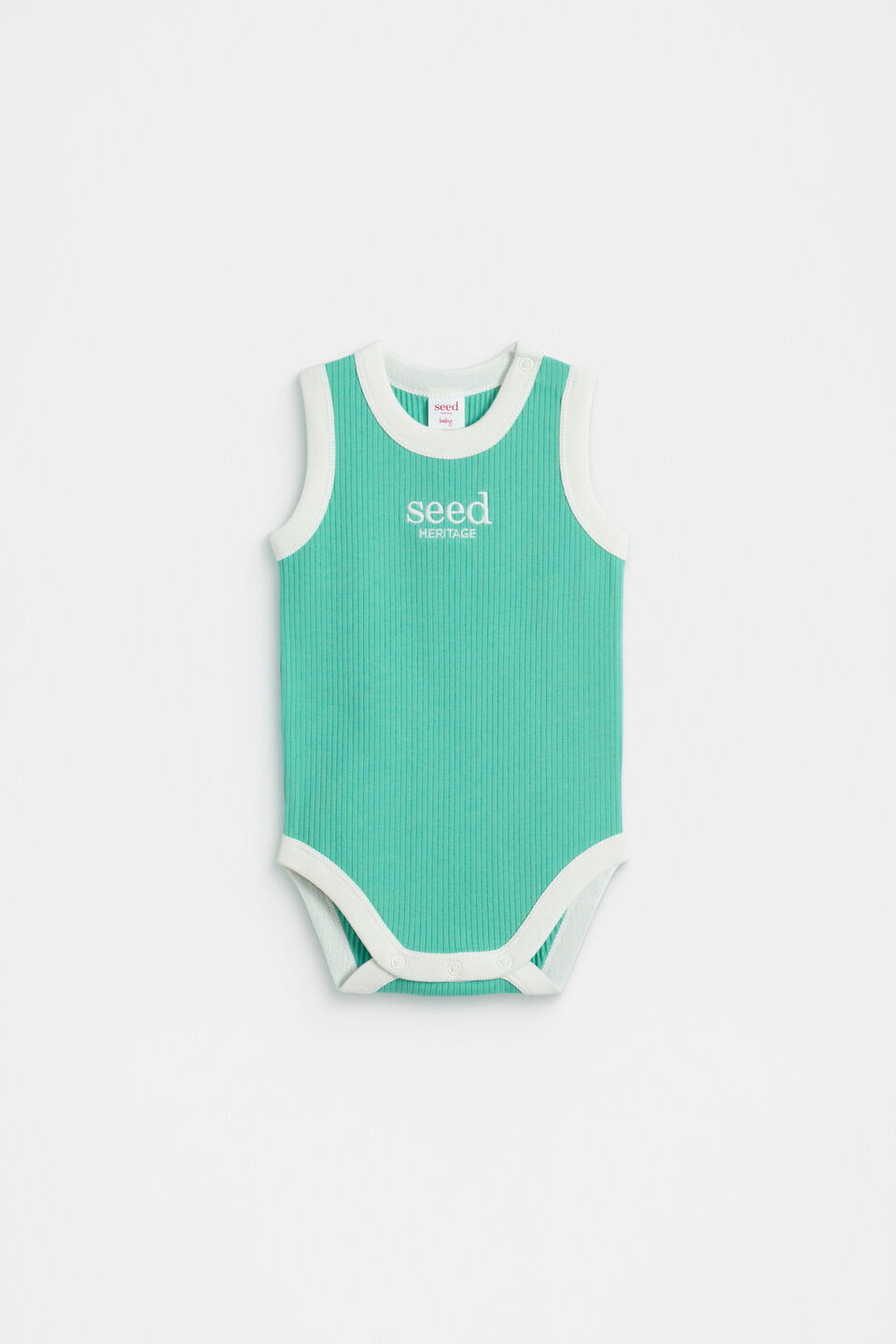 Logo Tank Bodysuit  Jade Green