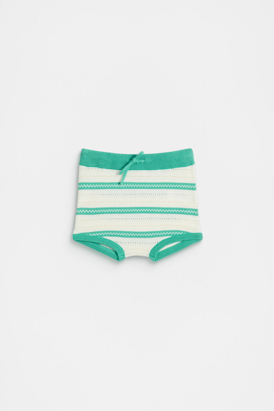 Stripe Knit Bloomer  Classic Cream