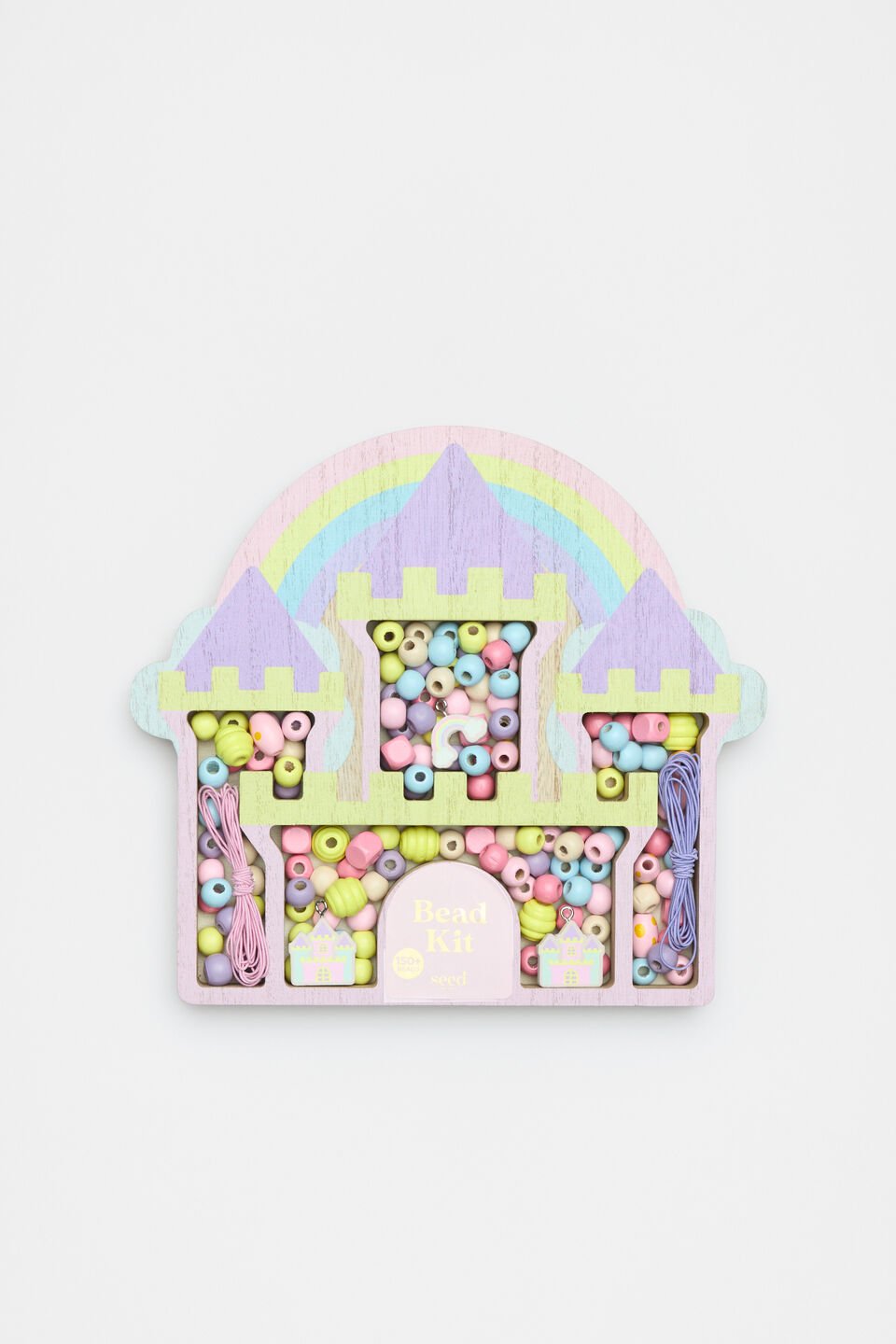 Wooden Castle Bead Kit  Multi