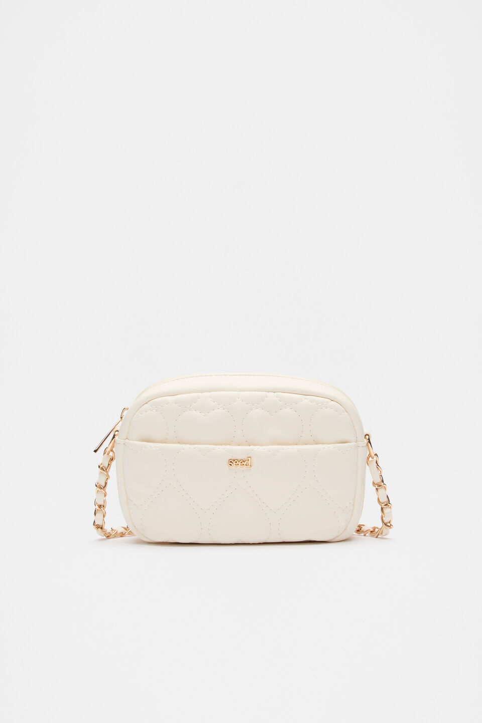 Quilted Heart Bag  Classic Cream