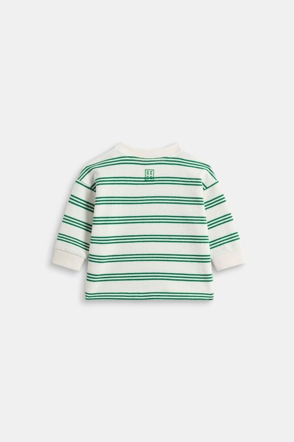 Stripe Sweat  Evergreen Stripe  hi-res