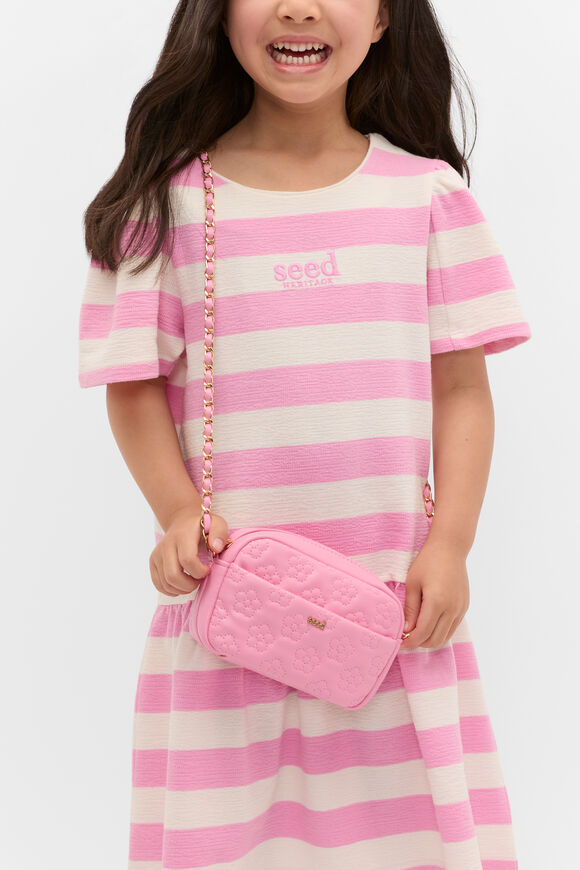 Quilted Flower Bag  Candy Pink  hi-res