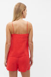 Core Linen Camisole  Strawberry Red  hi-res