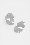 Organic Statement Earring  Silver  hi-res