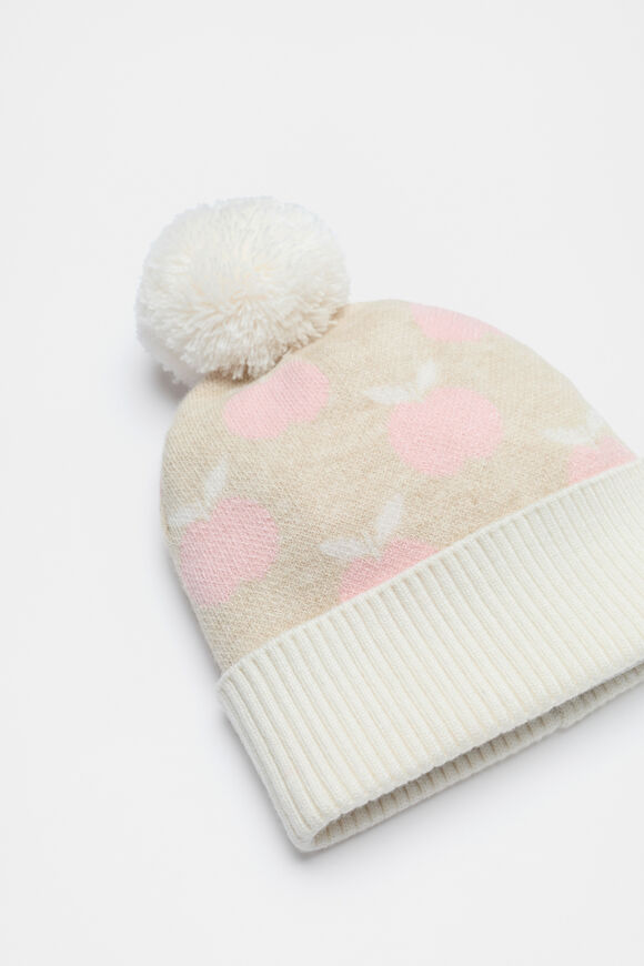 Mini Apple Beanie  Oat Marle  hi-res
