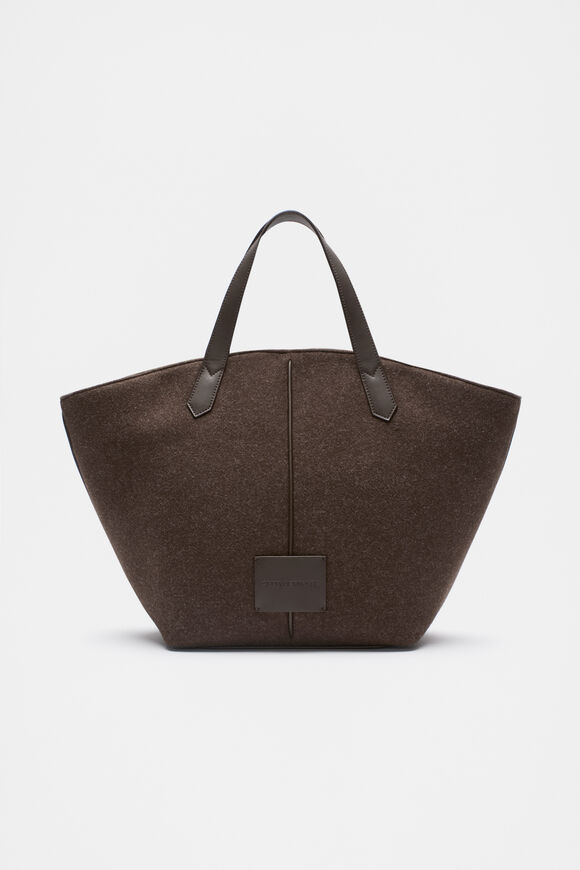 Felt Large Carry All Tote  Dark Espresso  hi-res