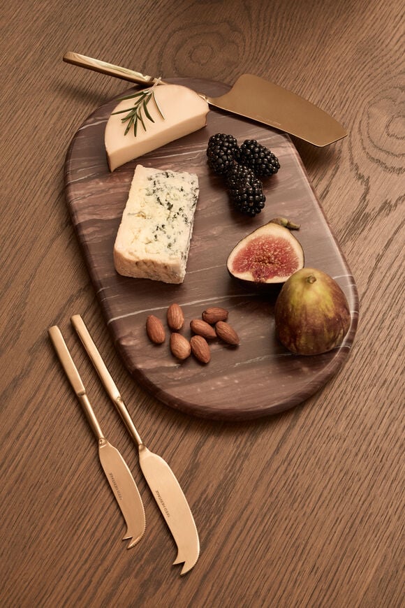 Atlas Cheese Knife Set  Gold  hi-res