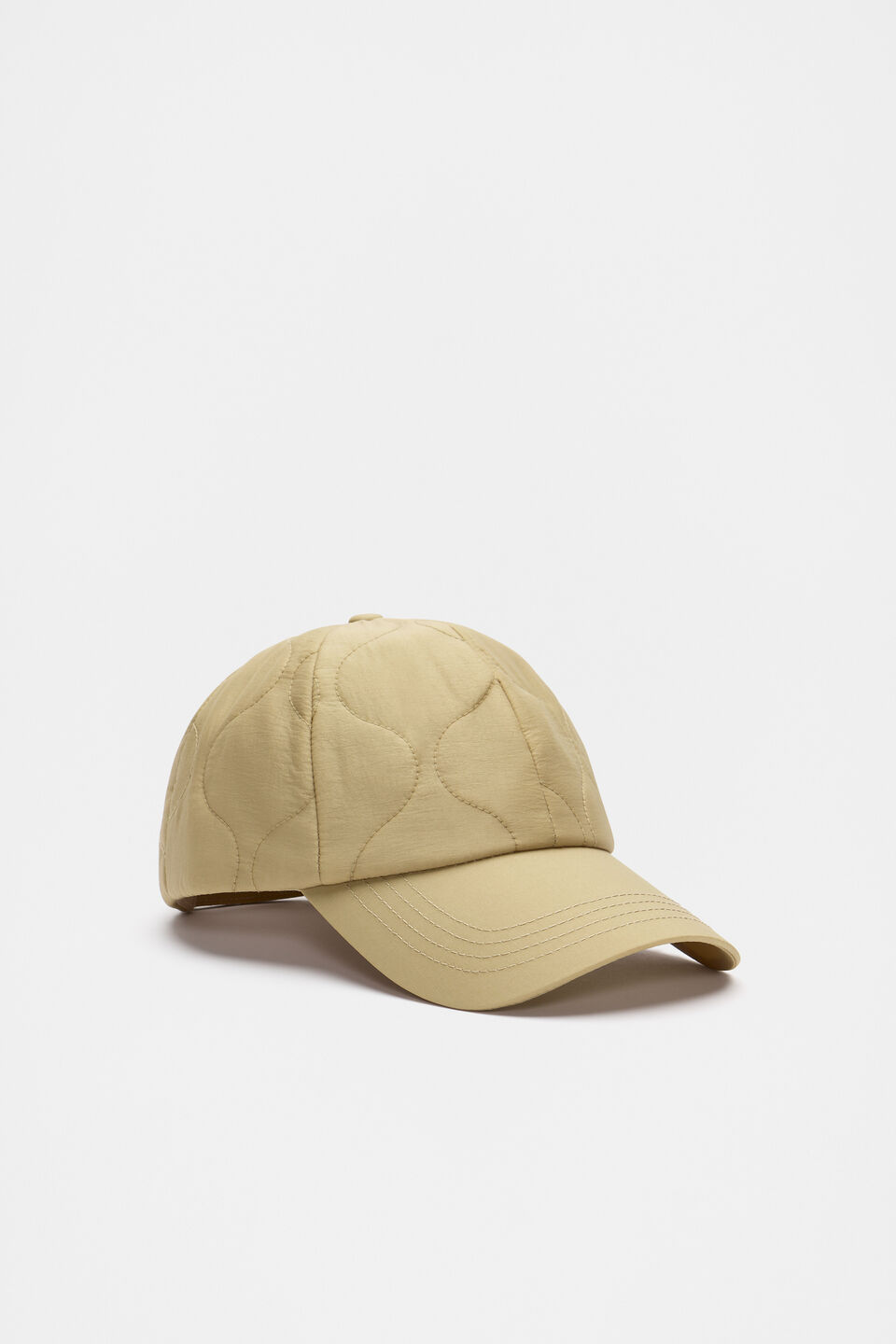 Quilted Cap  Cashew