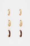 Enamel Hoop Ear Pack  Merlot  hi-res