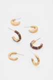 Enamel Hoop Ear Pack  Merlot  hi-res