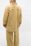 Linen Oversized Shirt  Honey Stripe  hi-res