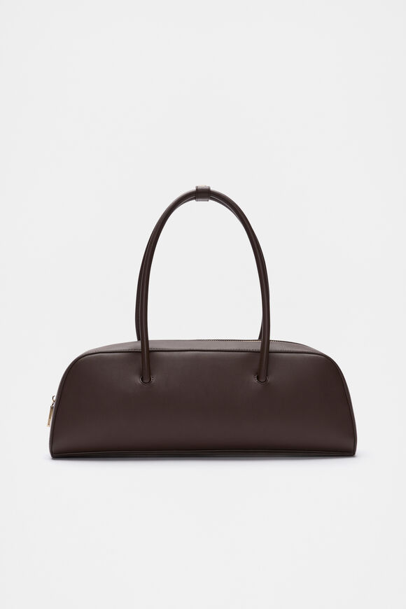 Structured Shoulder bag  Chocolate  hi-res