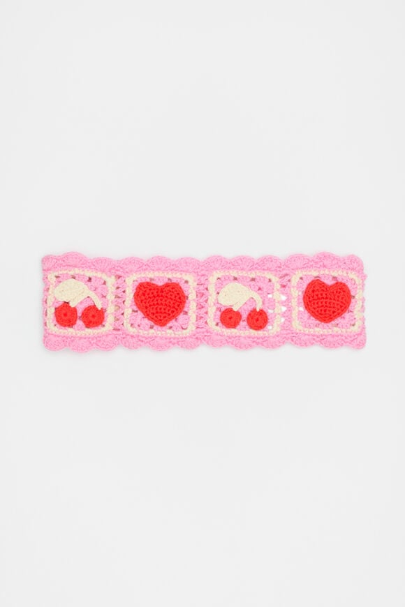 Crochet Headband  Candy Pink  hi-res