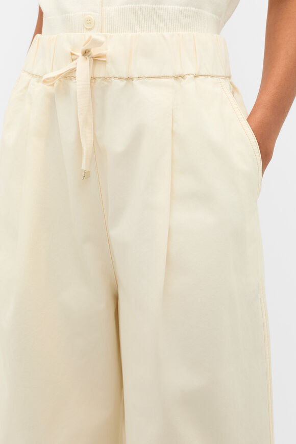 Contrast Stitch Pant  Coconut Cream  hi-res