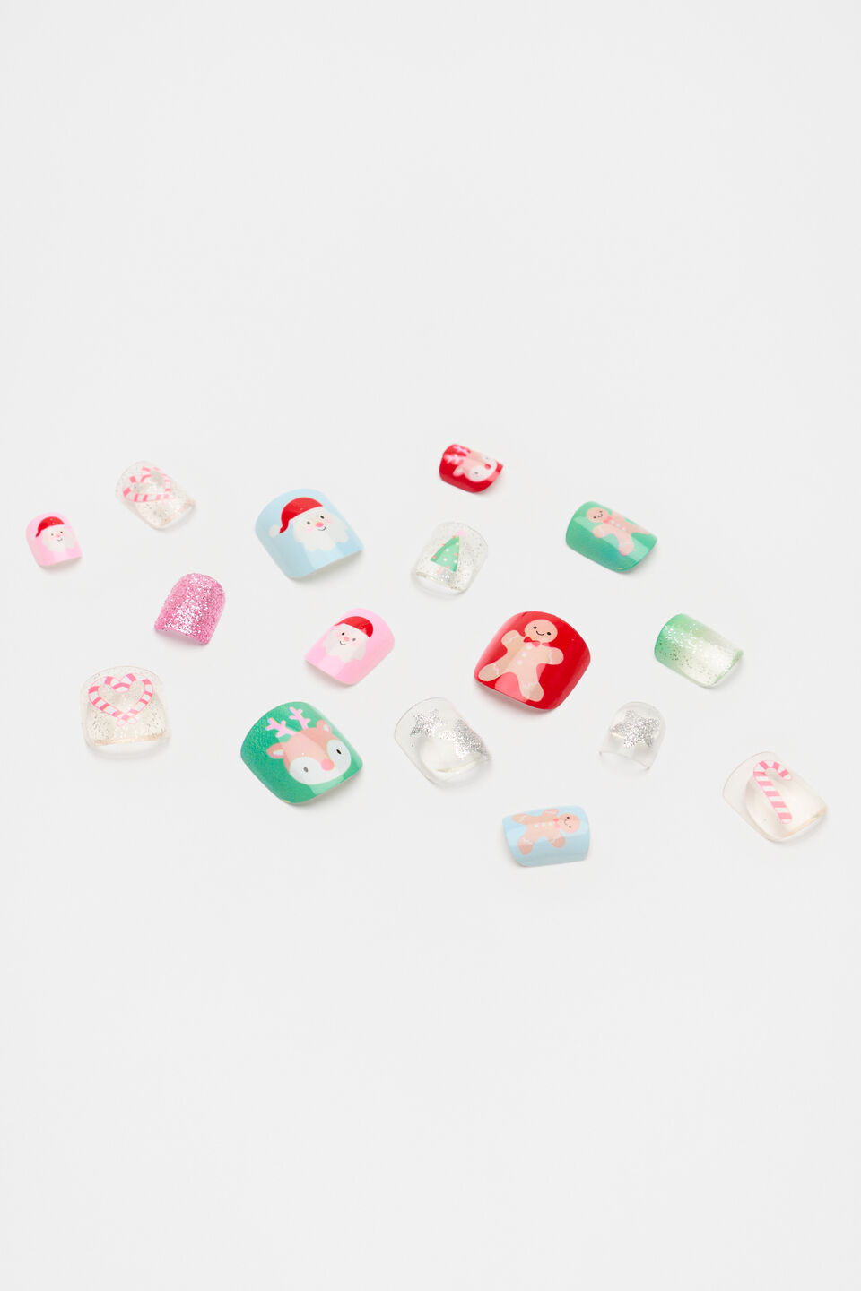 Festive Press on Nails  Multi