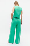 Linen Pleat Front Trouser  Deep Emerald  hi-res
