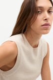 Cashmere Knit Vest  Oat Marle  hi-res
