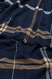 Multi Check Scarf  Twilight Blue  hi-res