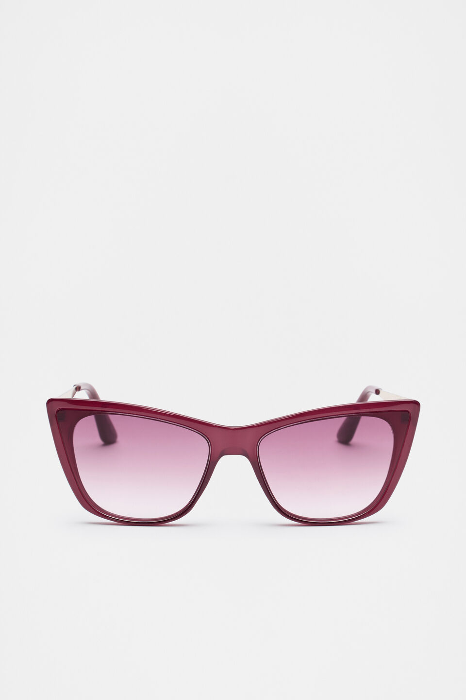 Dana Cat Eye Sunglasses  Plum Red