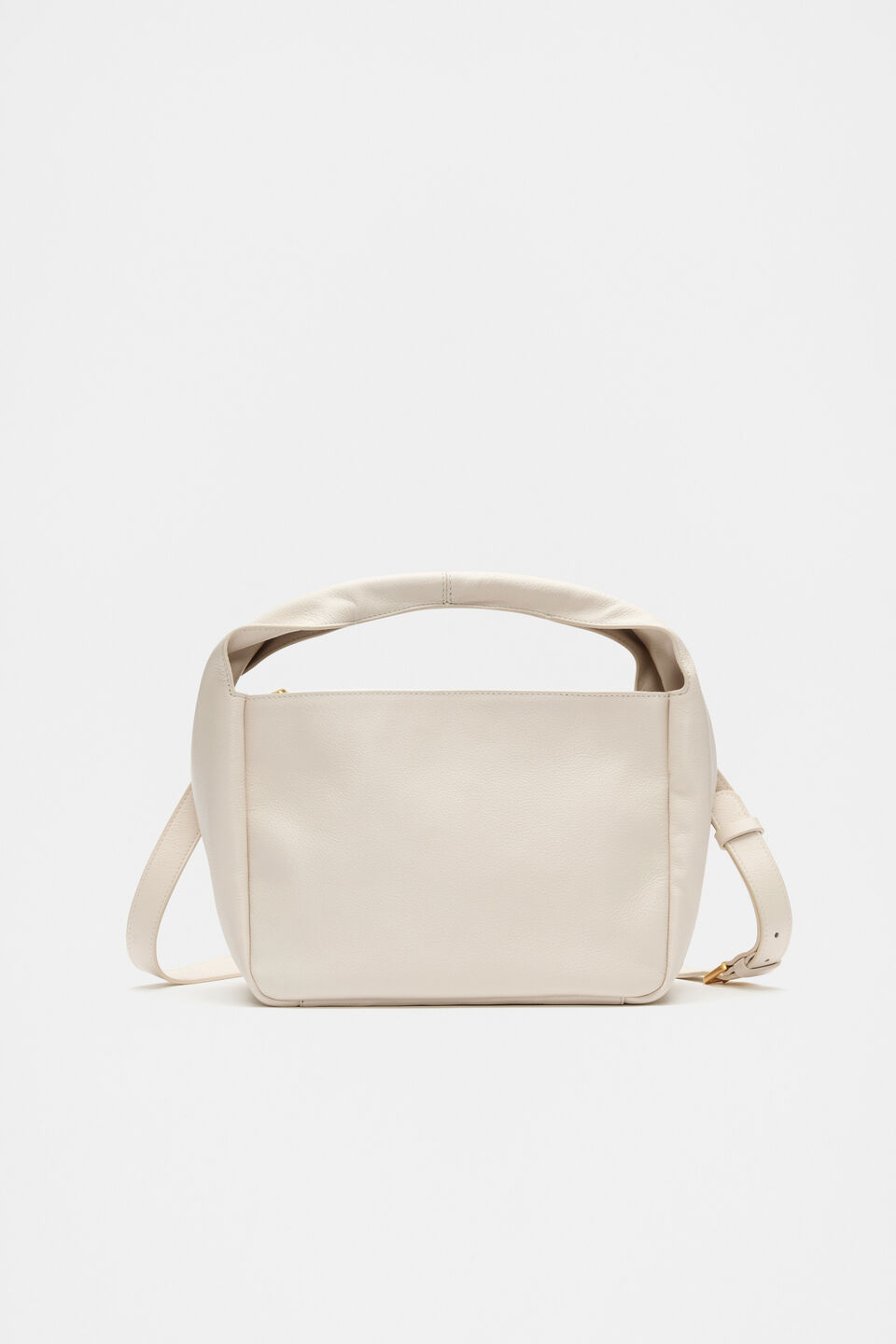 Leather Curved Mini Bag  Tofu