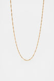 Waterproof Twist Chain Necklace  Gold  hi-res