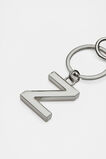 Silver Initials Keyring  Z  hi-res