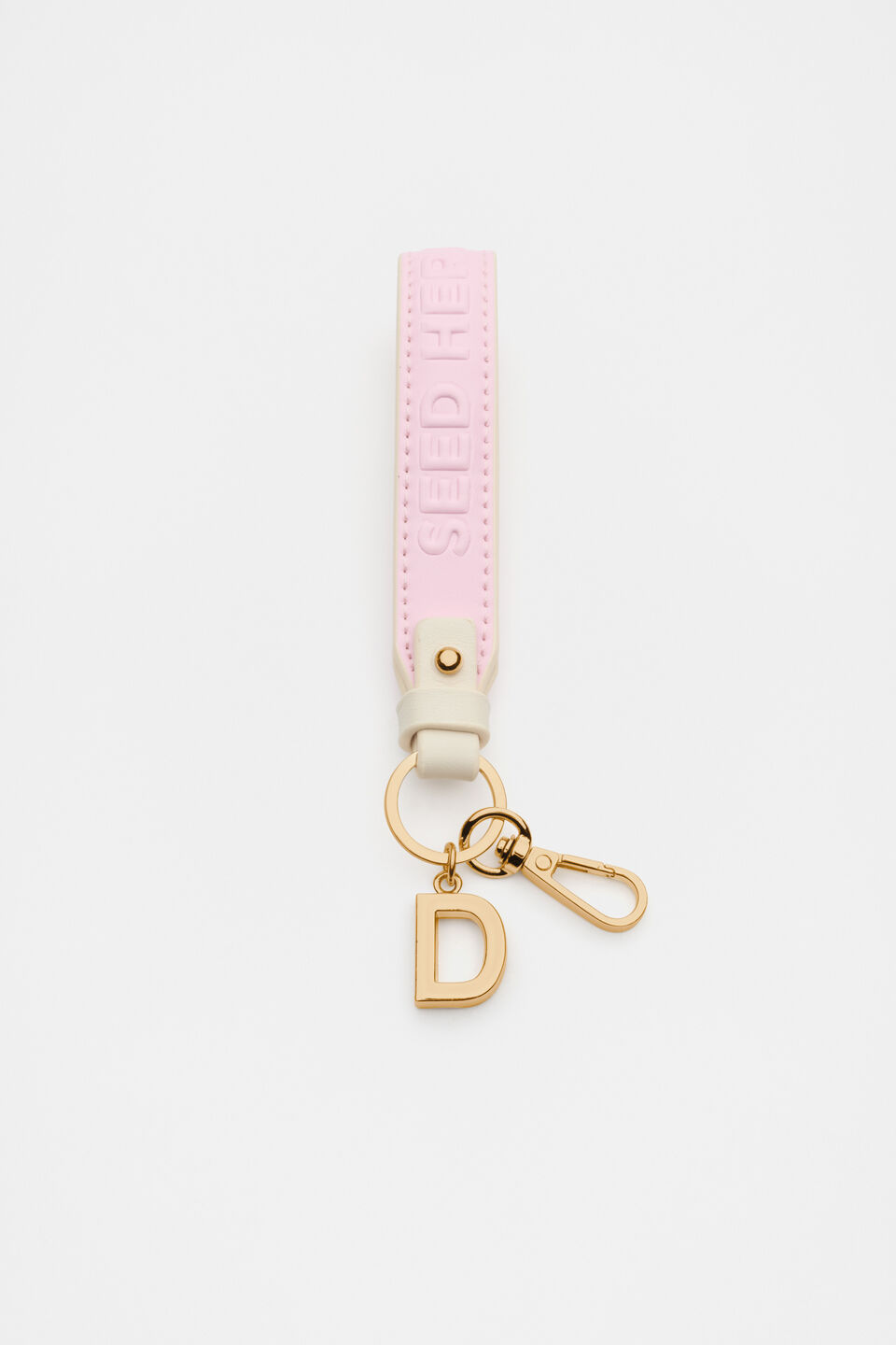 Initial Strap Keyring  D