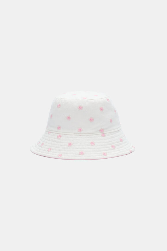 Embroidered Bucket Hat  Pink Lemonade  hi-res