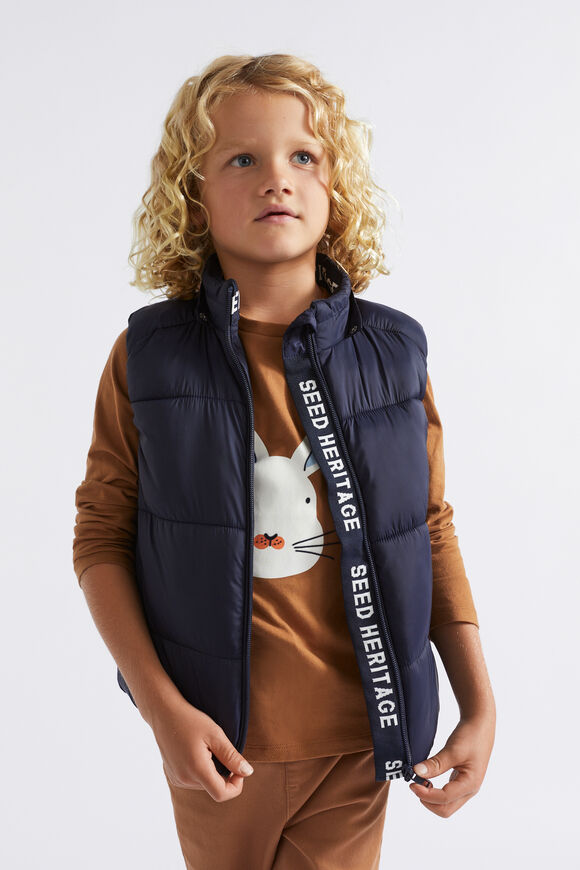 Core Puffer Vest  Midnight Blue  hi-res