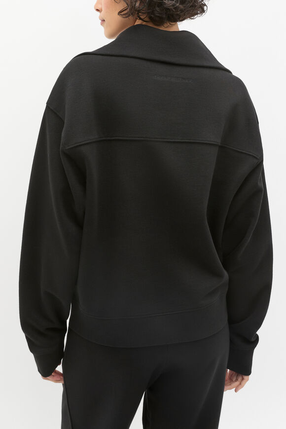 Core Heritage Half Zip Sweat  Black  hi-res