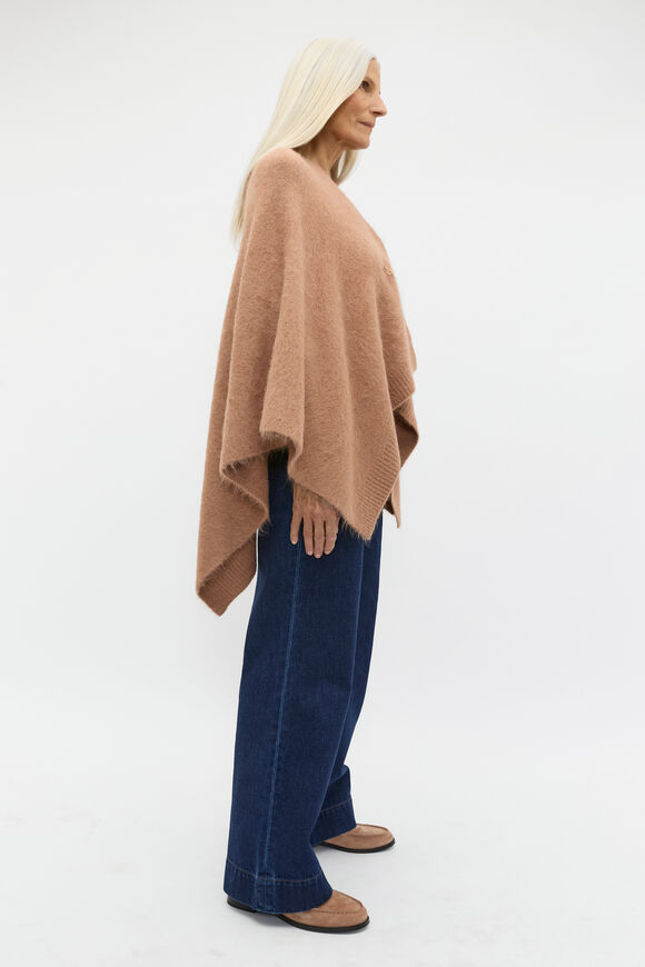 Fluffy Textured Wrap  Amaretto  hi-res