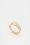 Heart Signet Ring  Gold  hi-res