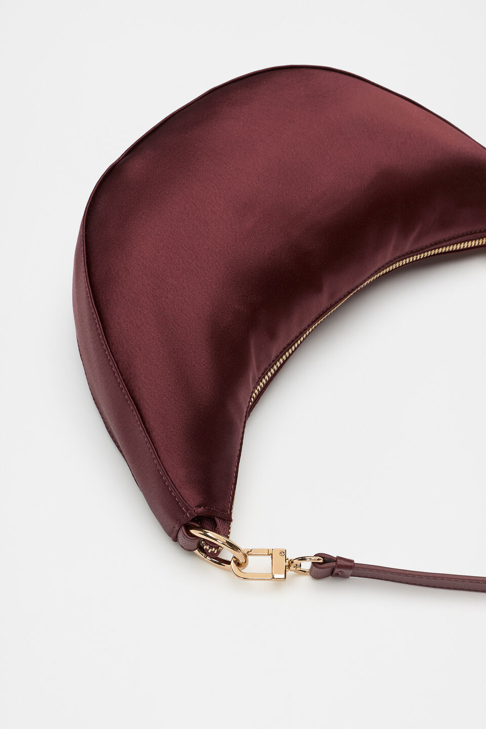 Mini Satin Bag  Merlot