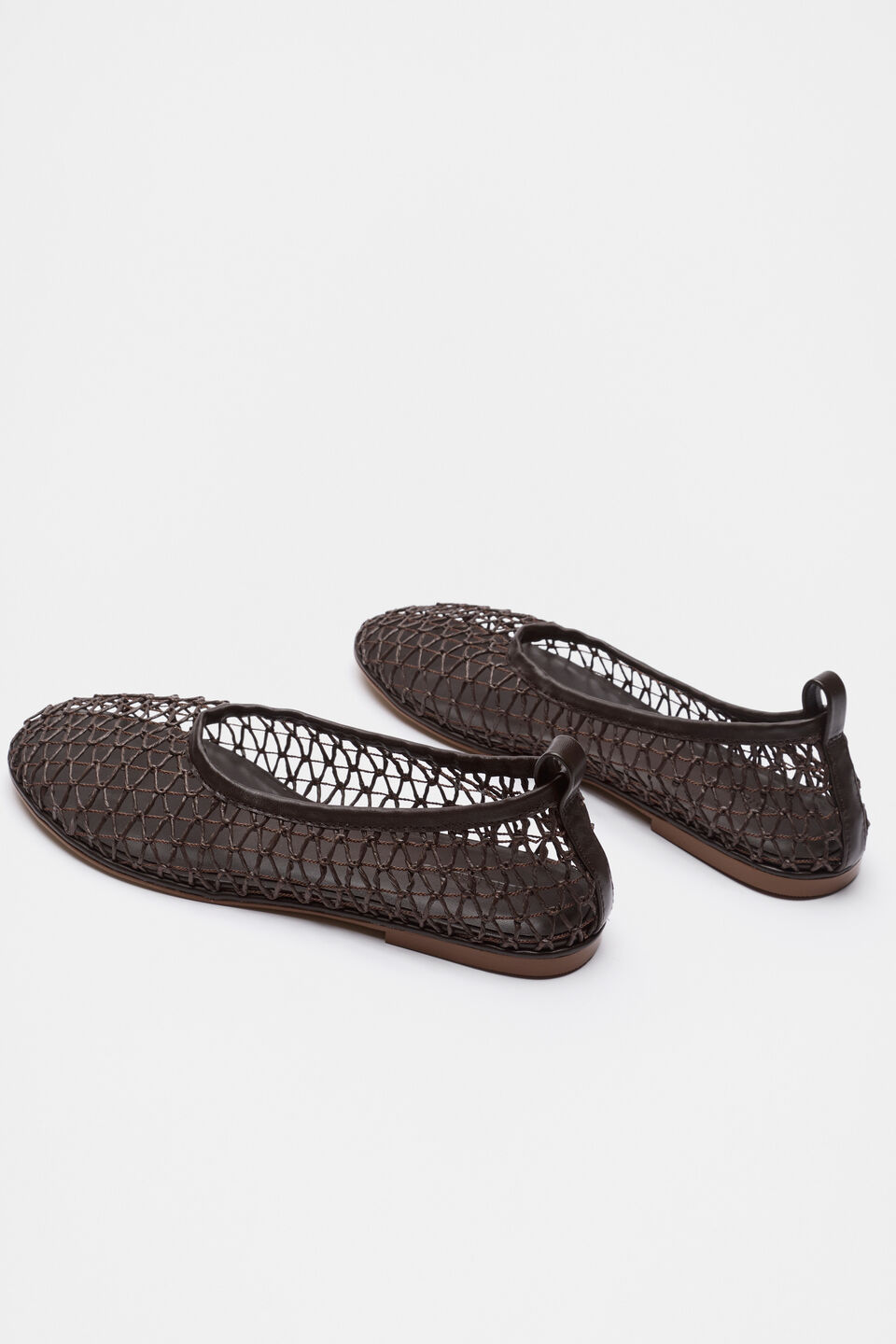 Parker Open Weave Ballet Flat  Chocolate