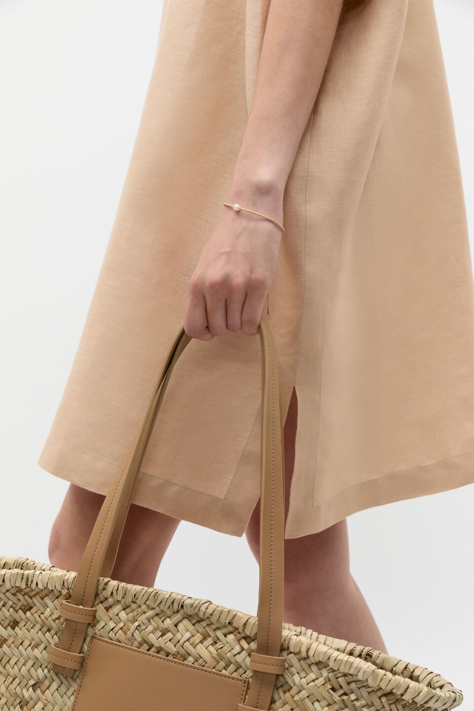 Pearly Cord Bracelet  Ecru