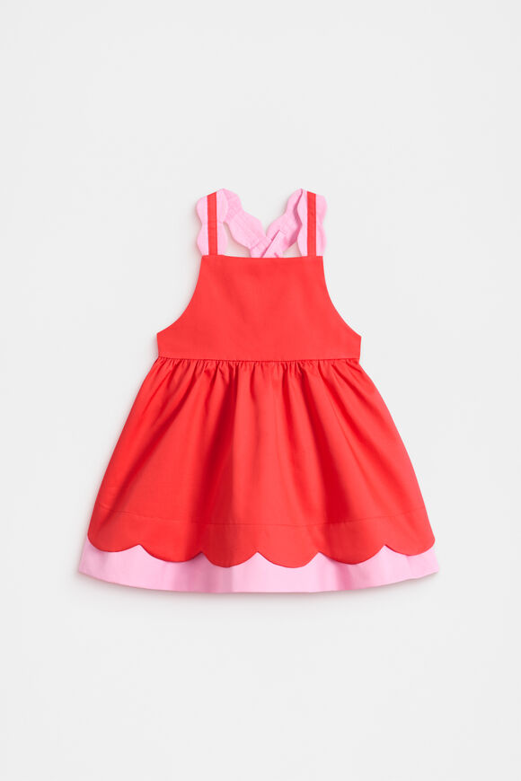 Scallop Dress  Strawberry Red  hi-res