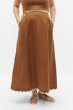 Scallop A Line Maxi Skirt  Cinnamon Spice  hi-res