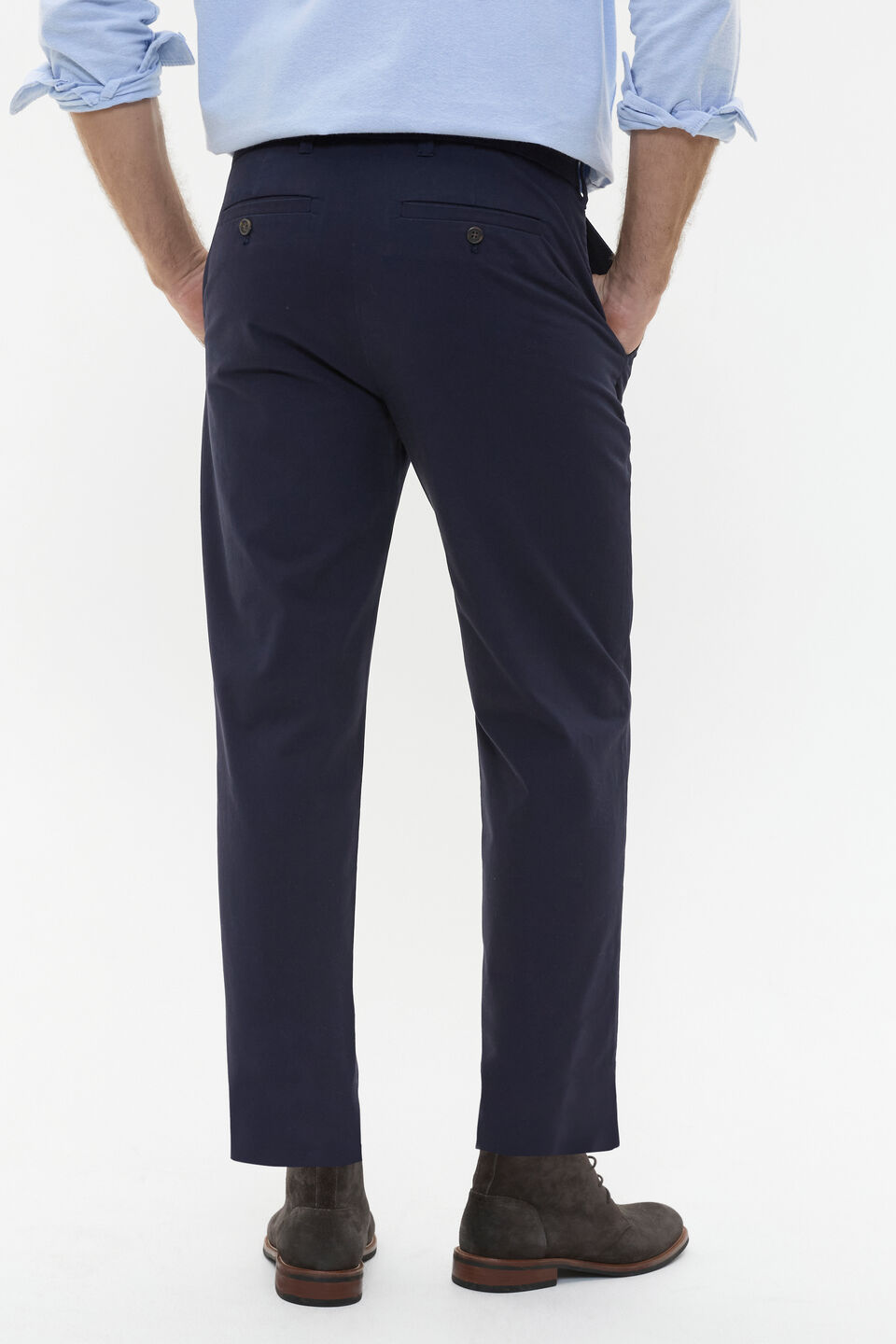 Pleat Front Chino  Midnight Blue