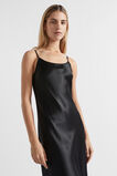 Satin Maxi Slip Dress  Black  hi-res