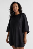 Core Linen Mini Dress  Black  hi-res