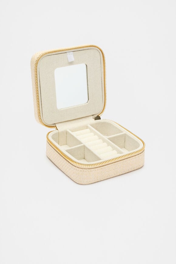 Square Jewellery Case  Natural  hi-res