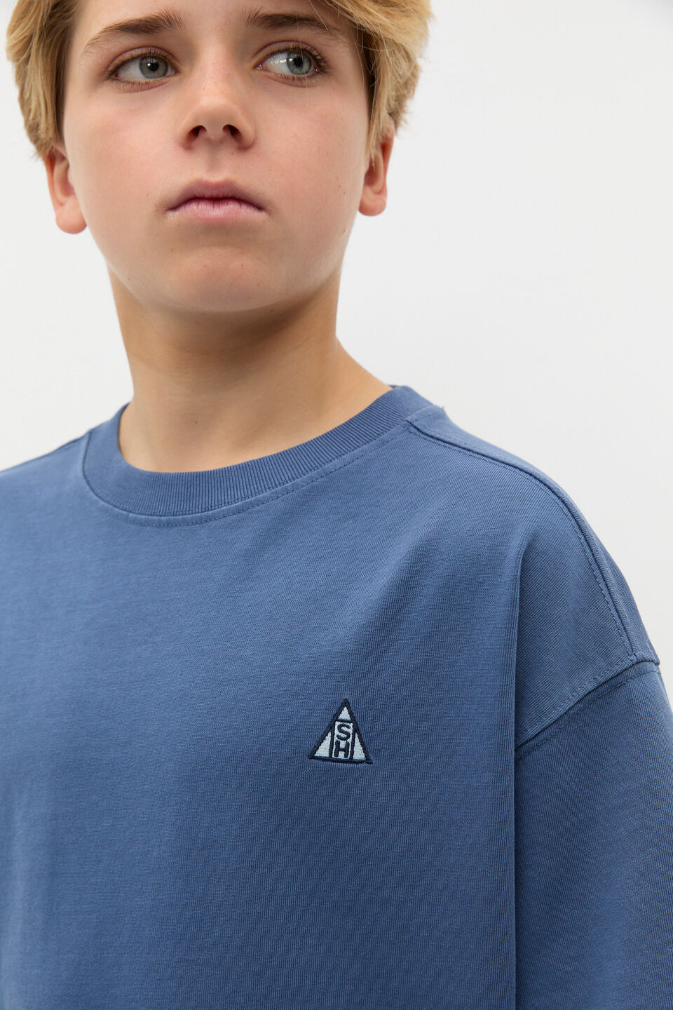 Garment Dye Tee  Washed Navy