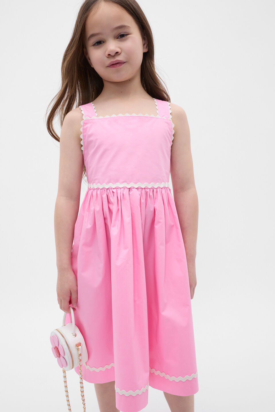 Ric Rac Dress  Candy Pink