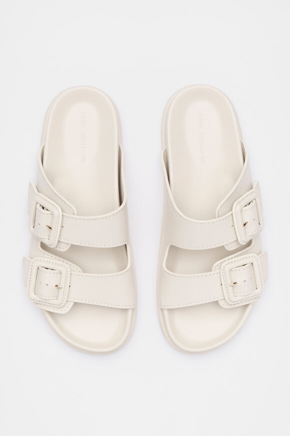 Dulci Covered Buckle Slide  Tofu  hi-res