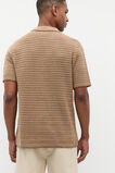 Blanket Stitch Kn Polo  Nougat  hi-res