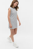 Stripe Logo Dress  New Navy  hi-res