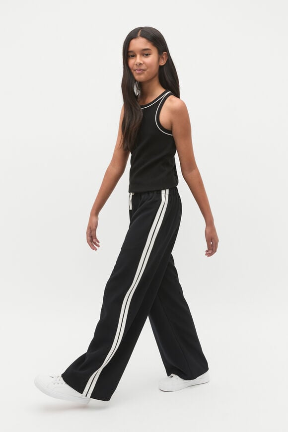 Core Logo Rib Tank  Black  hi-res