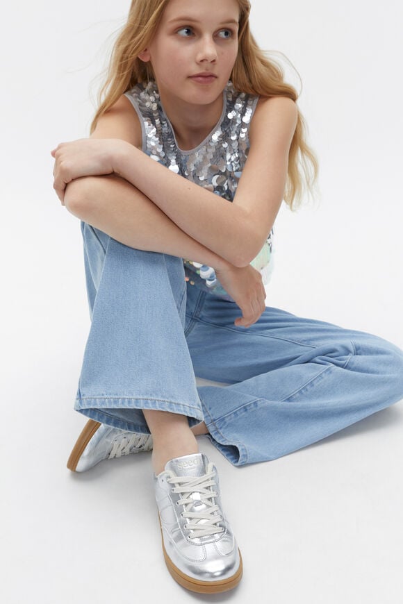 Classic Retro Trainer  Silver  hi-res