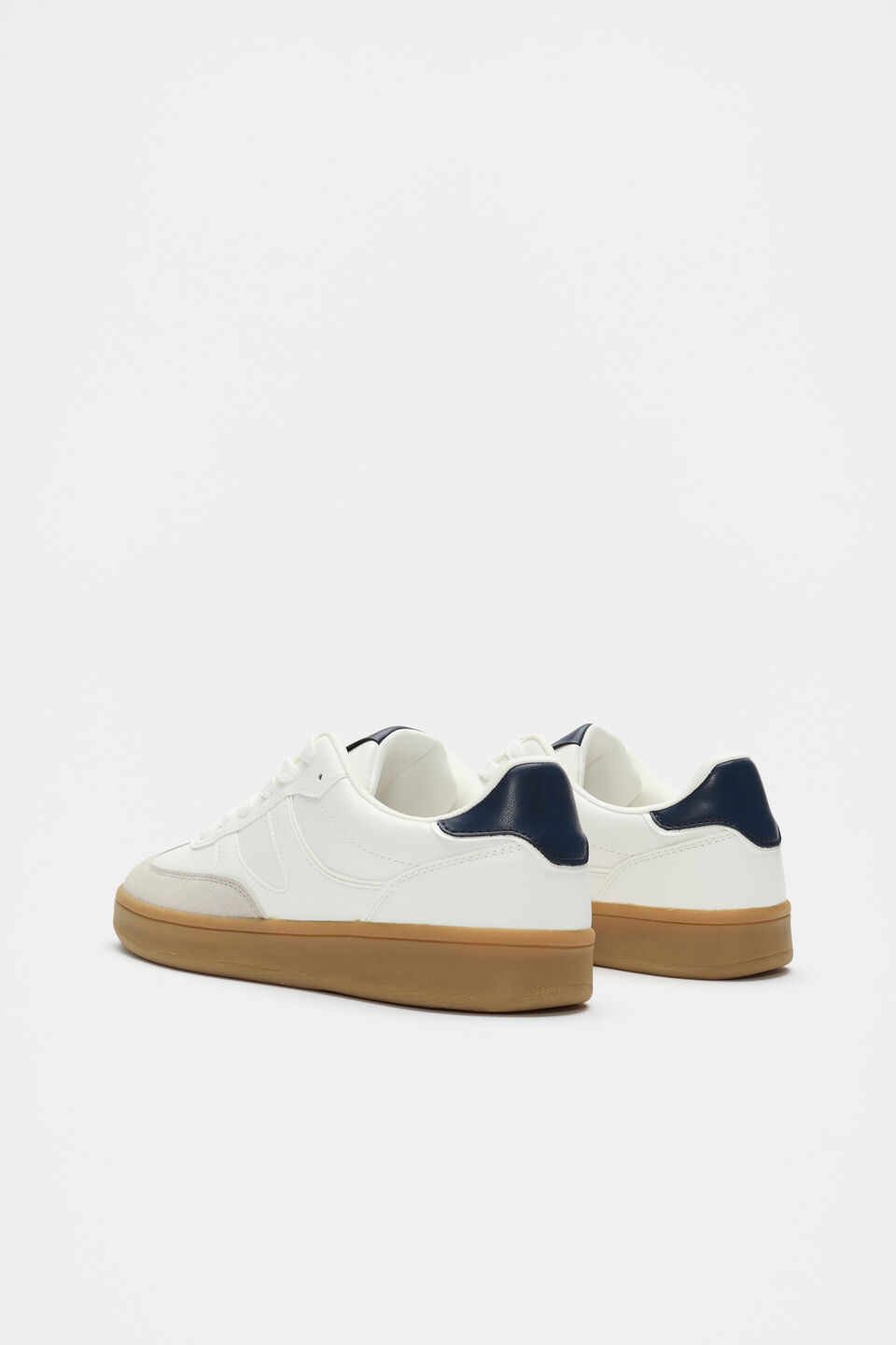 Classic Retro Trainer  White Navy